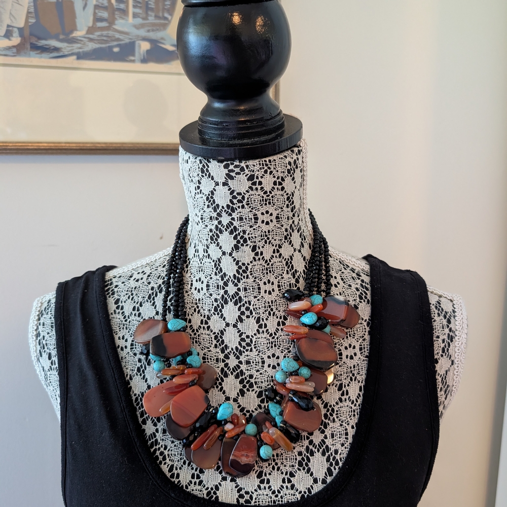 Elegant Multi-Stone Necklace